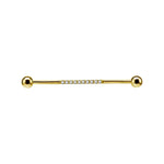 Industrial barbell | Titan 1.6mm | Guldfärg