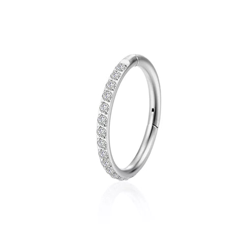 Crystal ring | clicker titan | Silverfärg
