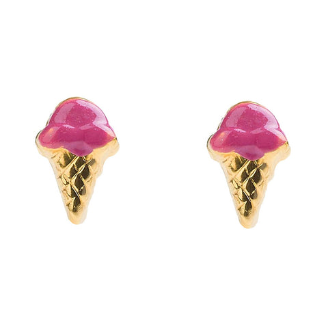 Studex Sensitive | Örhängen Pink Ice Cream, guld